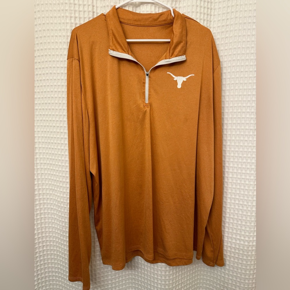 burnt orange collard Texas Longhorns long sleeve.